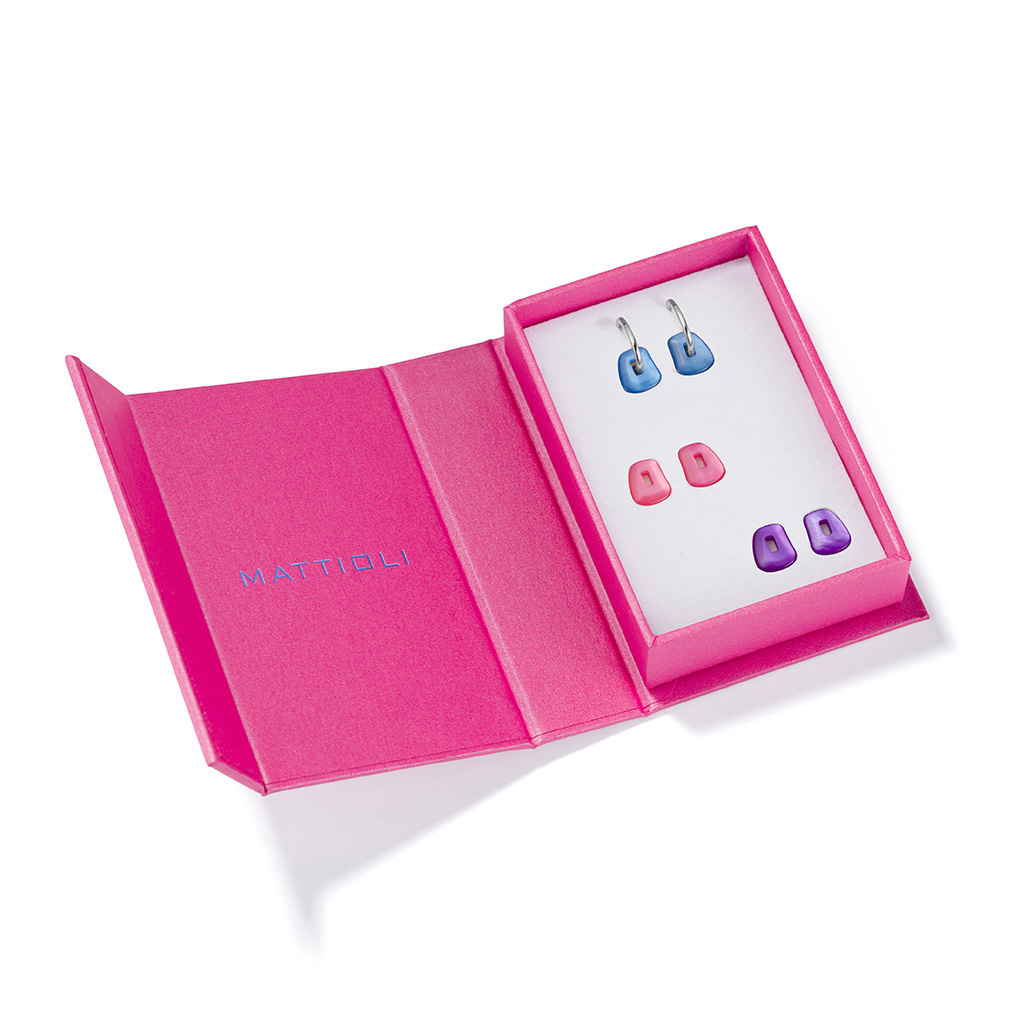 Mini Puzzle earrings giftbox 3 colours