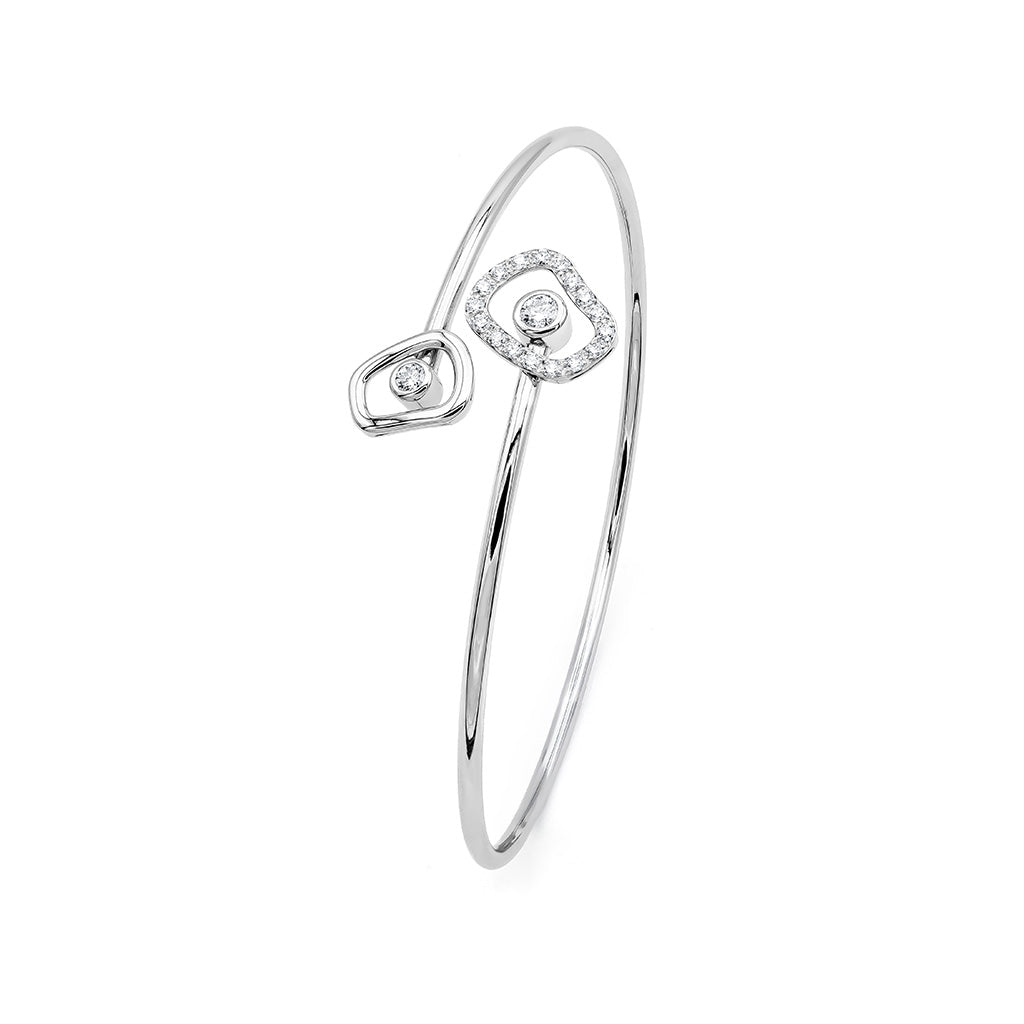 Puzzle Diamonds contrarié bangle
