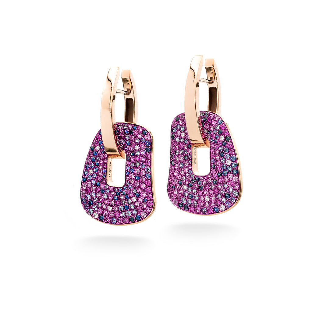 Puzzle Arlecchino medium earrings