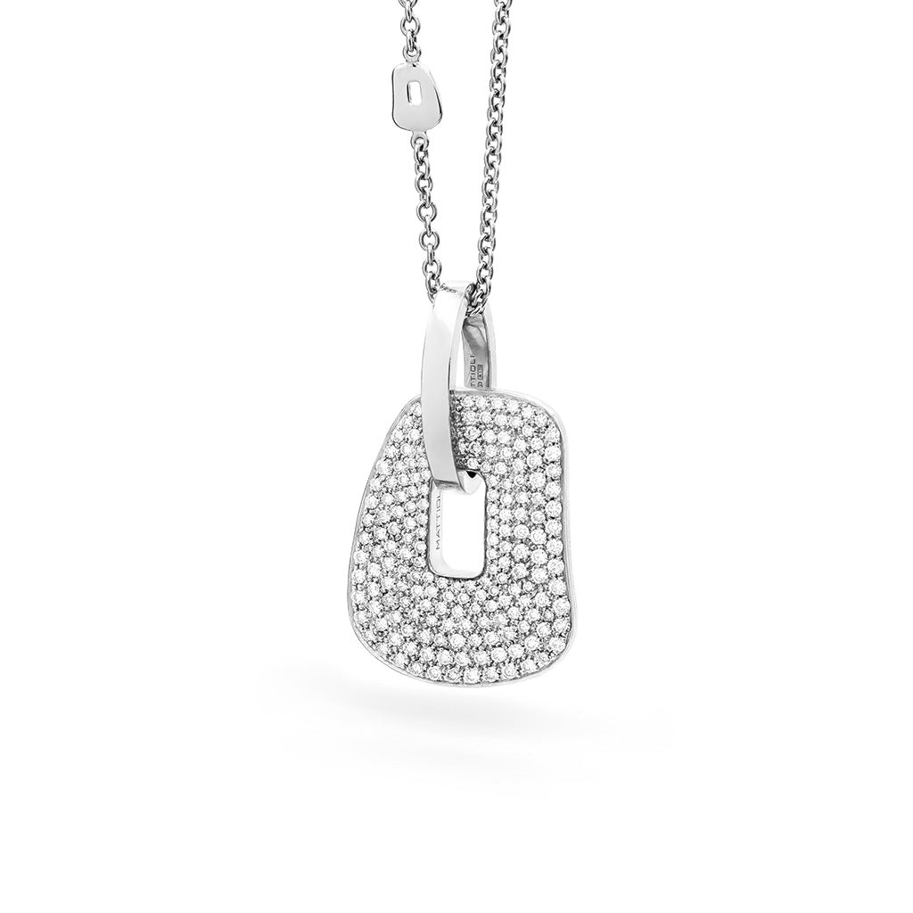 Puzzle pavè medium pendant 2 colours