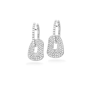 Puzzle pavè small earrings 2 colours